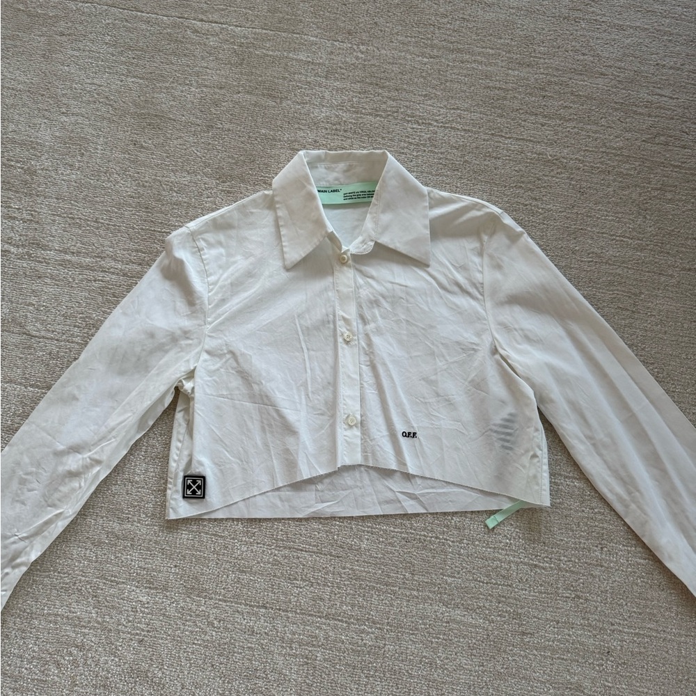 Off-White White Crop Top